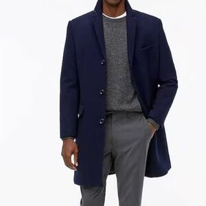 J.Crew Thompson Navy Wool Top Coat